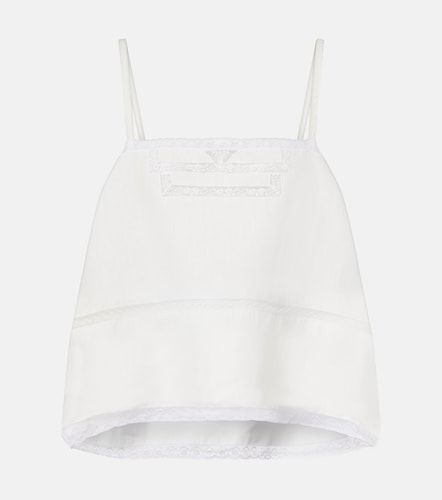 Prada Top en lin à dentelle - Prada - Modalova