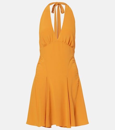 Robe A Dos Nu en satin de soie - Saint Laurent - Modalova