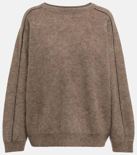 Pull en mohair mélangé à ornements - Brunello Cucinelli - Modalova