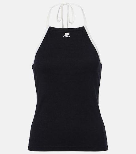 Courrèges Top en coton à logo - Courreges - Modalova