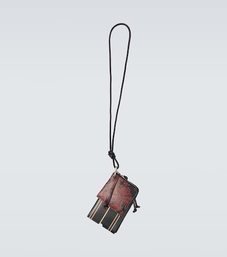 Portefeuille et étui pour iPhone imprimés en cuir - Dries Van Noten - Modalova