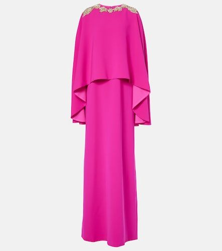 Robe Elin à cape et ornements - Costarellos - Modalova