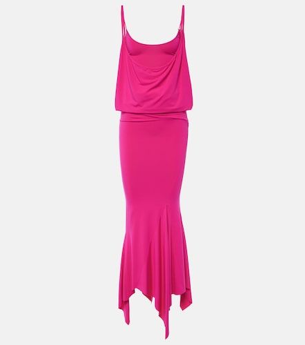 Robe midi asymétrique en jersey - The Attico - Modalova