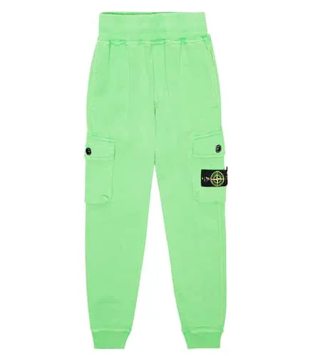 Pantalon de survêtement en coton - Stone Island Junior - Modalova