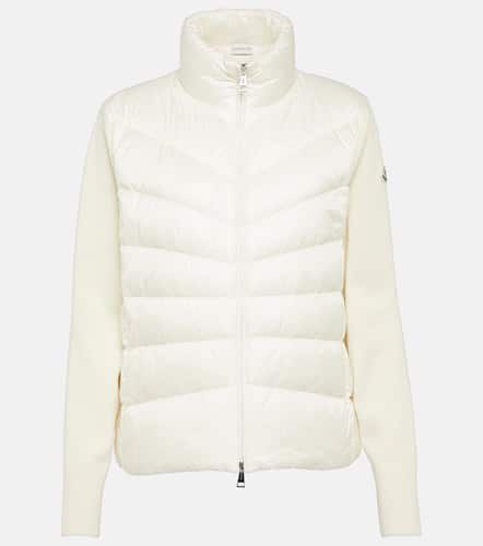 Cardigan doudoune en laine vierge - Moncler - Modalova