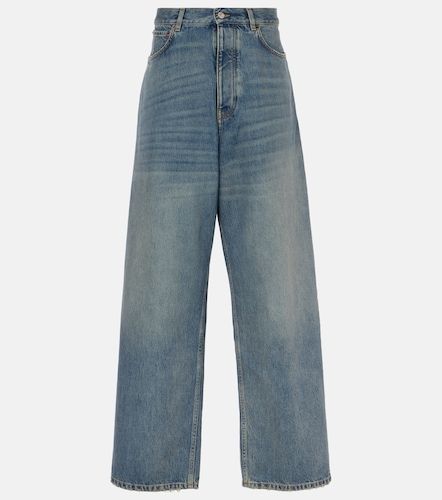 Jean wide délavé à taille mi-haute - Balenciaga - Modalova