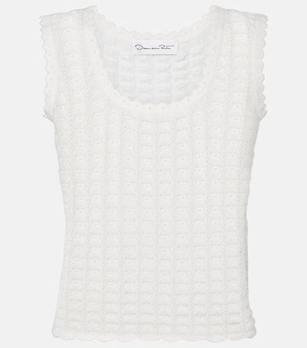 Débardeur en coton et soie - Oscar de la Renta - Modalova