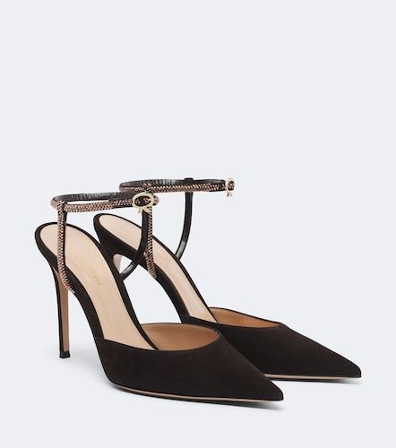 Escarpins en daim à ornements - Gianvito Rossi - Modalova