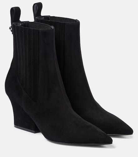 Bottines VLogo Lockette en daim - Valentino Garavani - Modalova