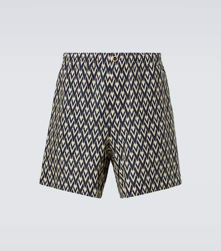 Valentino Bermuda Toute La V en lin - Valentino - Modalova