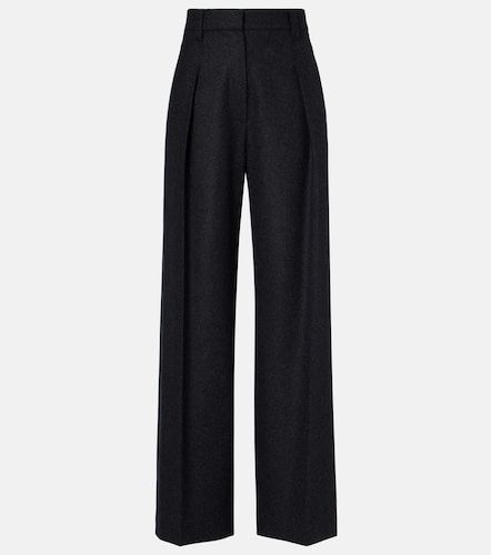 Pantalon droit en laine vierge - Brunello Cucinelli - Modalova
