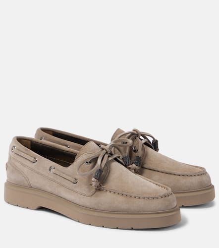 Chaussures bateau en daim - Brunello Cucinelli - Modalova