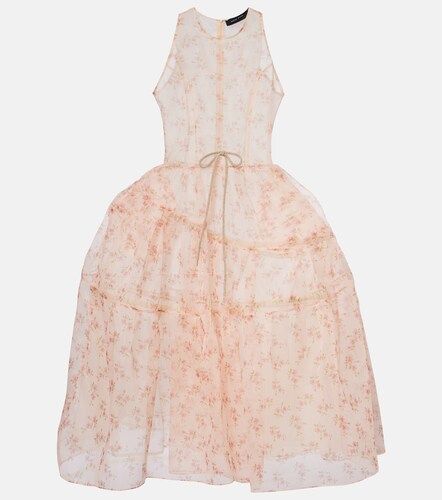 Simone Rocha Robe midi à fleurs - Simone Rocha - Modalova