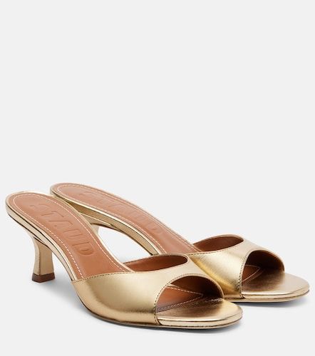 Mules à talon Brigitte 100 en cuir métallisé - Staud - Modalova