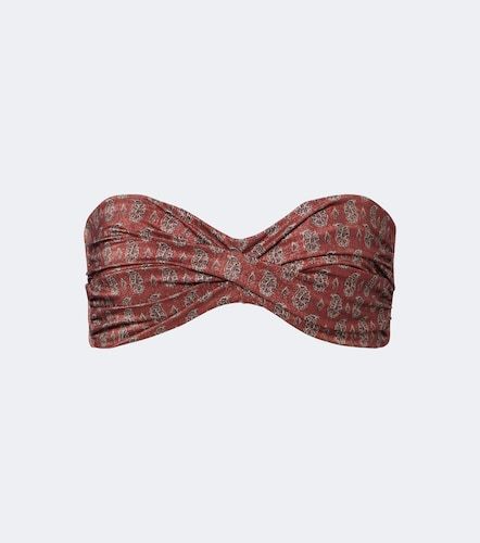 Haut de bikini bandeau à imprimé - Johanna Ortiz - Modalova
