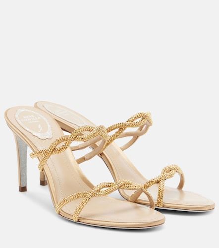 Mules Braid en satin à cristaux - Rene Caovilla - Modalova