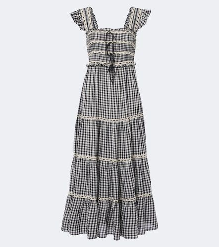 Robe midi Chandra en coton à carreaux vichy - Rixo - Modalova