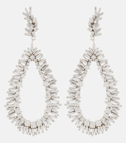 Boucles d'oreilles en or et or blanc 18 ct et diamants - Suzanne Kalan - Modalova