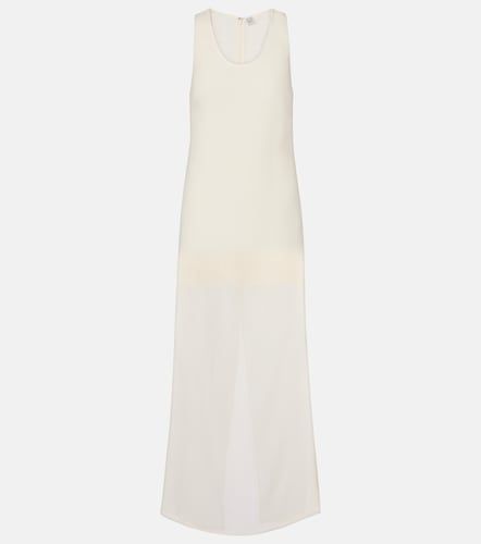Toteme Robe longue en coton et soie - Toteme - Modalova