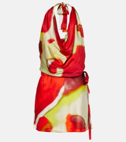 Robe Liora en soie mélangée à imprimé - Staud - Modalova
