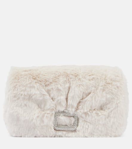 Coque pour téléphone Viv Choc en shearling synthétique à ornements - Roger Vivier - Modalova