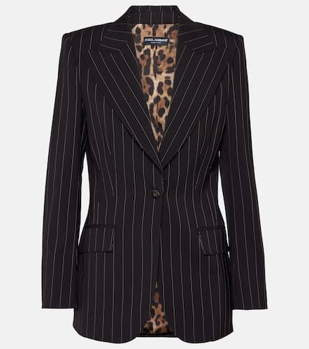 Dolce&Gabbana Blazer rayé en laine - Dolce&Gabbana - Modalova