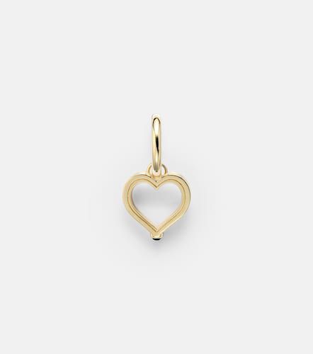 Boucle d'oreille unique Baby Charm Heart en or 18 ct et saphir - Marie Lichtenberg - Modalova