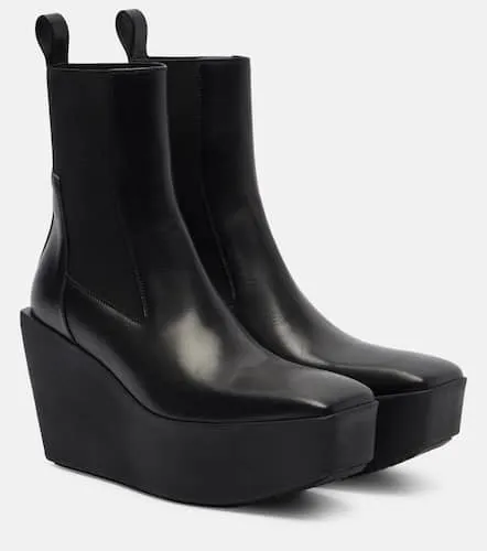 Bottines Beatle  plateforme en cuir - Rick Owens - Modalova