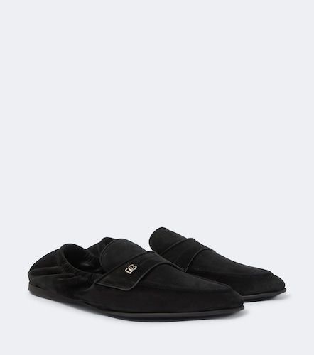 Dolce&Gabbana Mocassins DG en daim - Dolce&Gabbana - Modalova