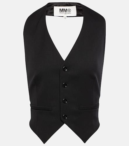 Gilet en laine mélangée - MM6 Maison Margiela - Modalova