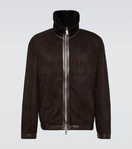 Veste en daim à shearling - Brunello Cucinelli - Modalova
