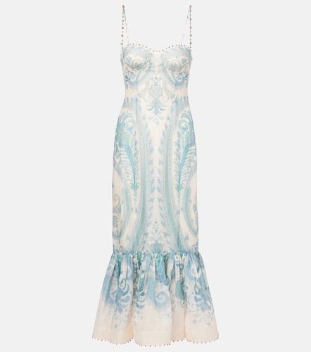 Robe de cocktail Illuminate en soie et lin - Zimmermann - Modalova