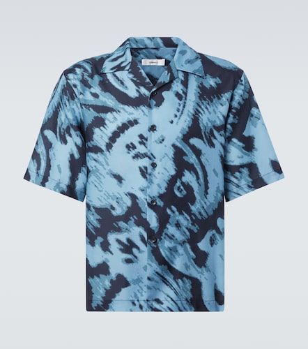 Chemise imprimée en coton et soie - Commas - Modalova