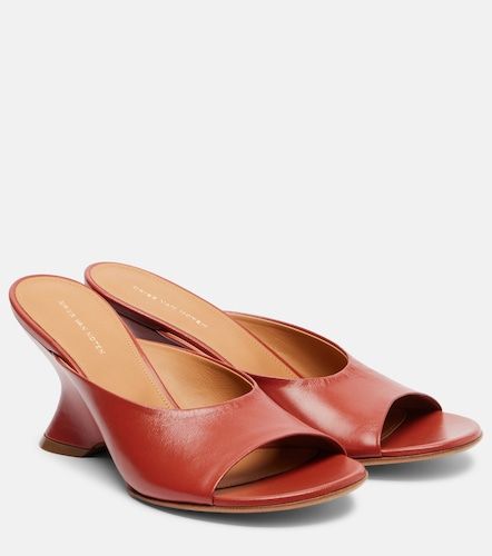 Mules compensées 75 en cuir - Dries Van Noten - Modalova