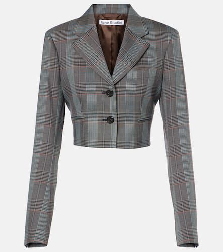 Blazer raccourci Jaza en laine mélangée - Acne Studios - Modalova