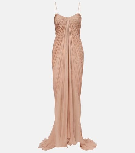 Robe longue Victoria en soie - Maria Lucia Hohan - Modalova