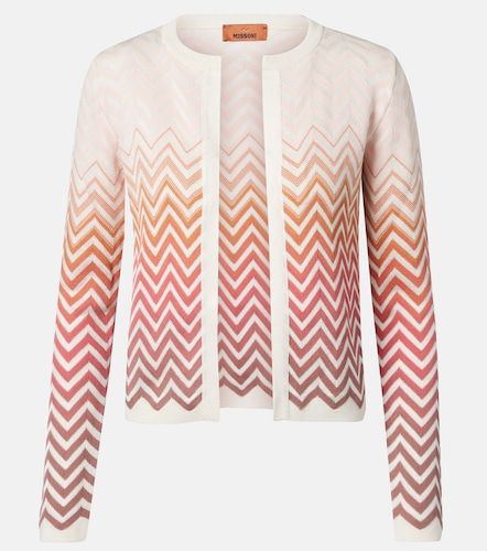Cardigan Zig-zag en coton mélangé - Missoni - Modalova