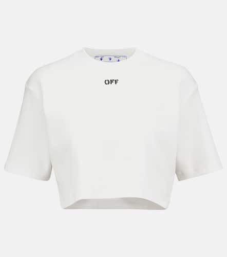 T-shirt en coton mélangé à logo - Off-White - Modalova