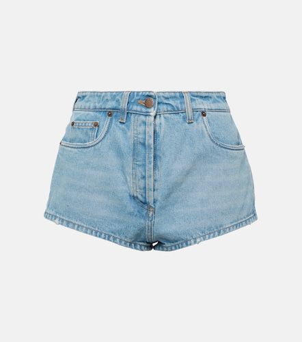 Prada Short en denim taille haute - Prada - Modalova
