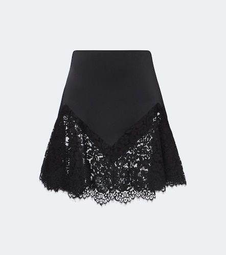 Mini-jupe en satin à dentelle - Stella McCartney - Modalova