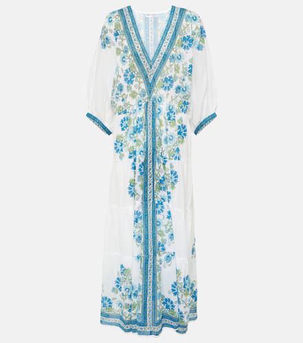 Robe longue en coton à fleurs - Juliet Dunn - Modalova
