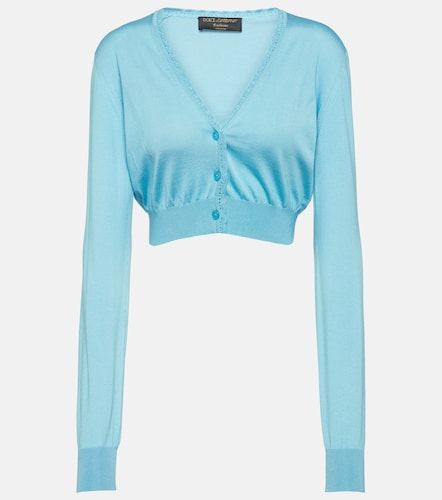 Cardigan raccourci Capri en soie - Dolce&Gabbana - Modalova