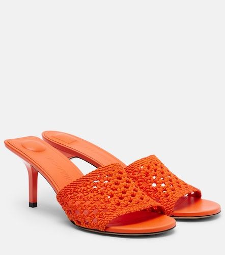 Mules Cubisto à effet raphia - Jacquemus - Modalova