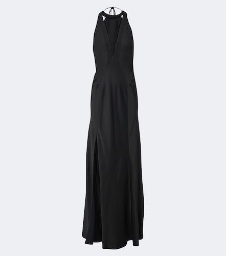 Robe longue en satin de crêpe - Victoria Beckham - Modalova