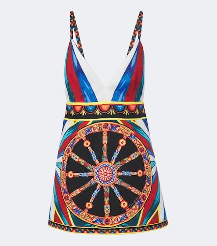 Brassière Carretto en soie mélangée - Dolce&Gabbana - Modalova