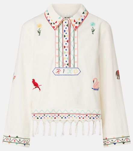 Rixo Polo Ludmilla brodé en coton - Rixo - Modalova