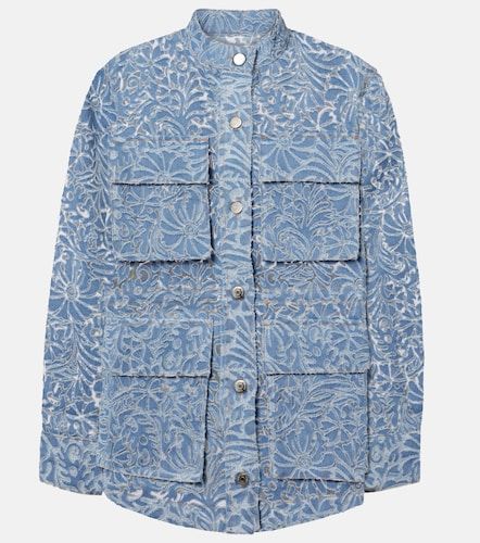 Veste Lane en denim à imprimé floral - Veronica Beard - Modalova