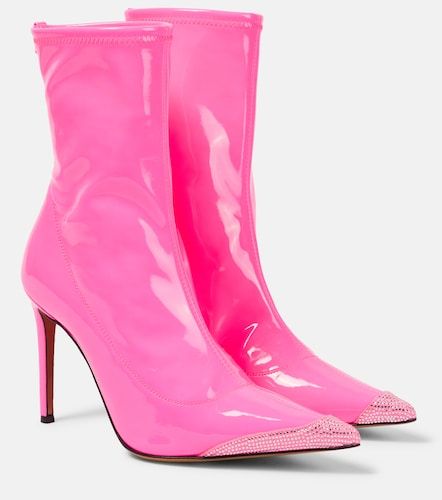 Bottines en cuir à cristaux - Alexandre Vauthier - Modalova