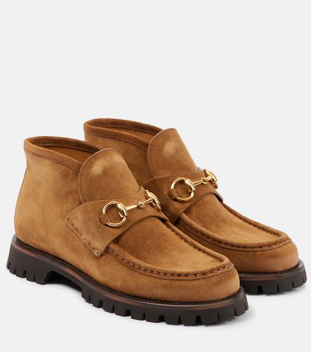 Gucci Bottines Horsebit en daim - Gucci - Modalova