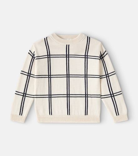 Pull Erwin en laine et coton à carreaux - Bonpoint - Modalova